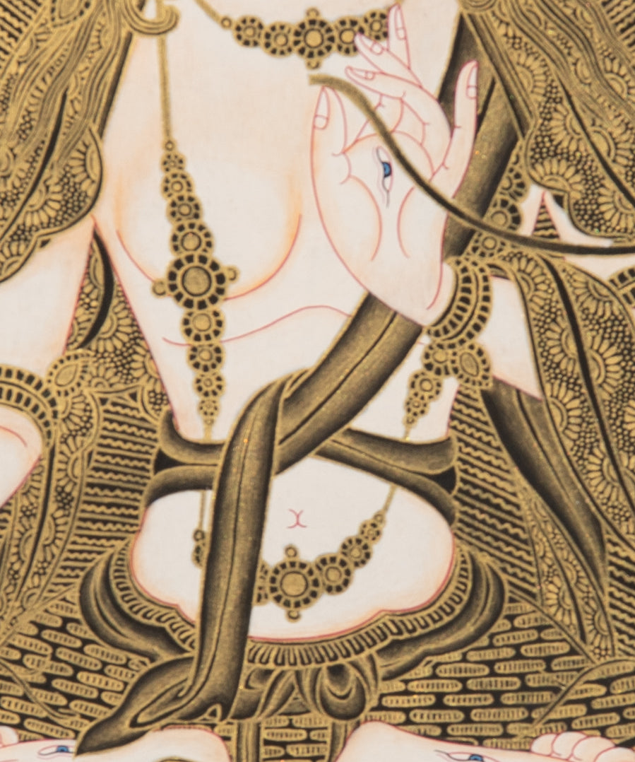 White Tara - Handpainted Tibetan Thangka
