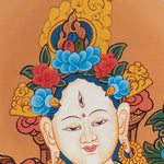 White Tara Thangka - Sacred Painting