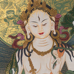 White Tara Thangka Painting