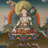 White Tara Thangka Painting