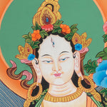 Sacred Tibetan White Tara Thangka