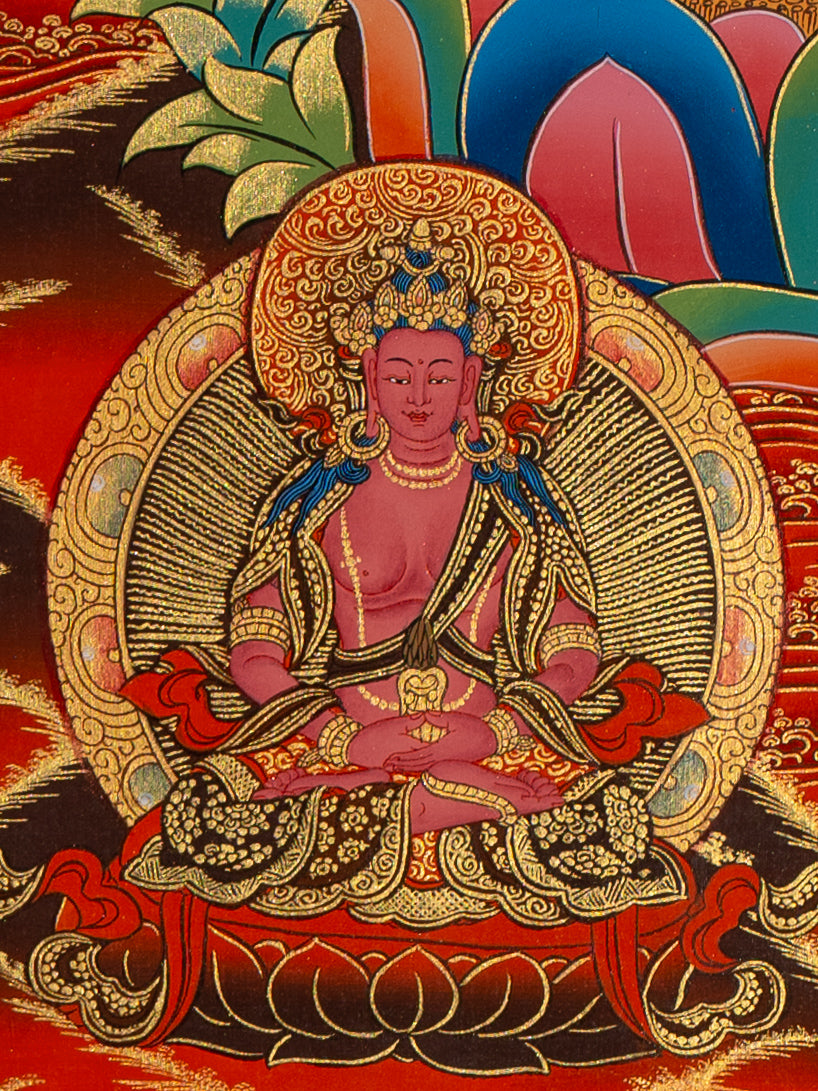 White Tara Thangka - Tibetan Painting