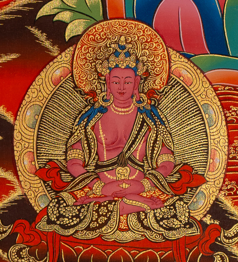 White Tara Thangka - Tibetan Painting