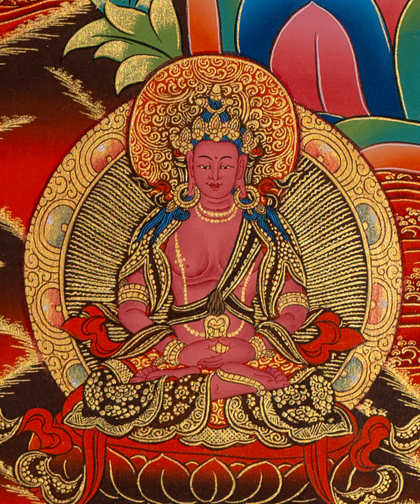 White Tara Thangka - Tibetan Painting