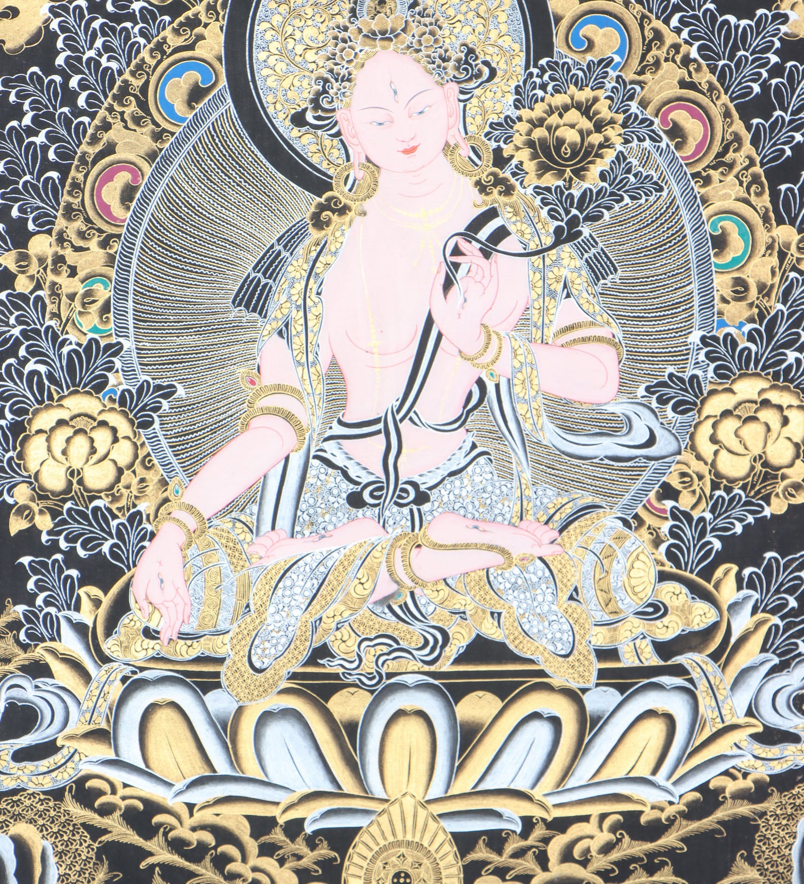 White Tara Thangka for guidance and blessings for long life.