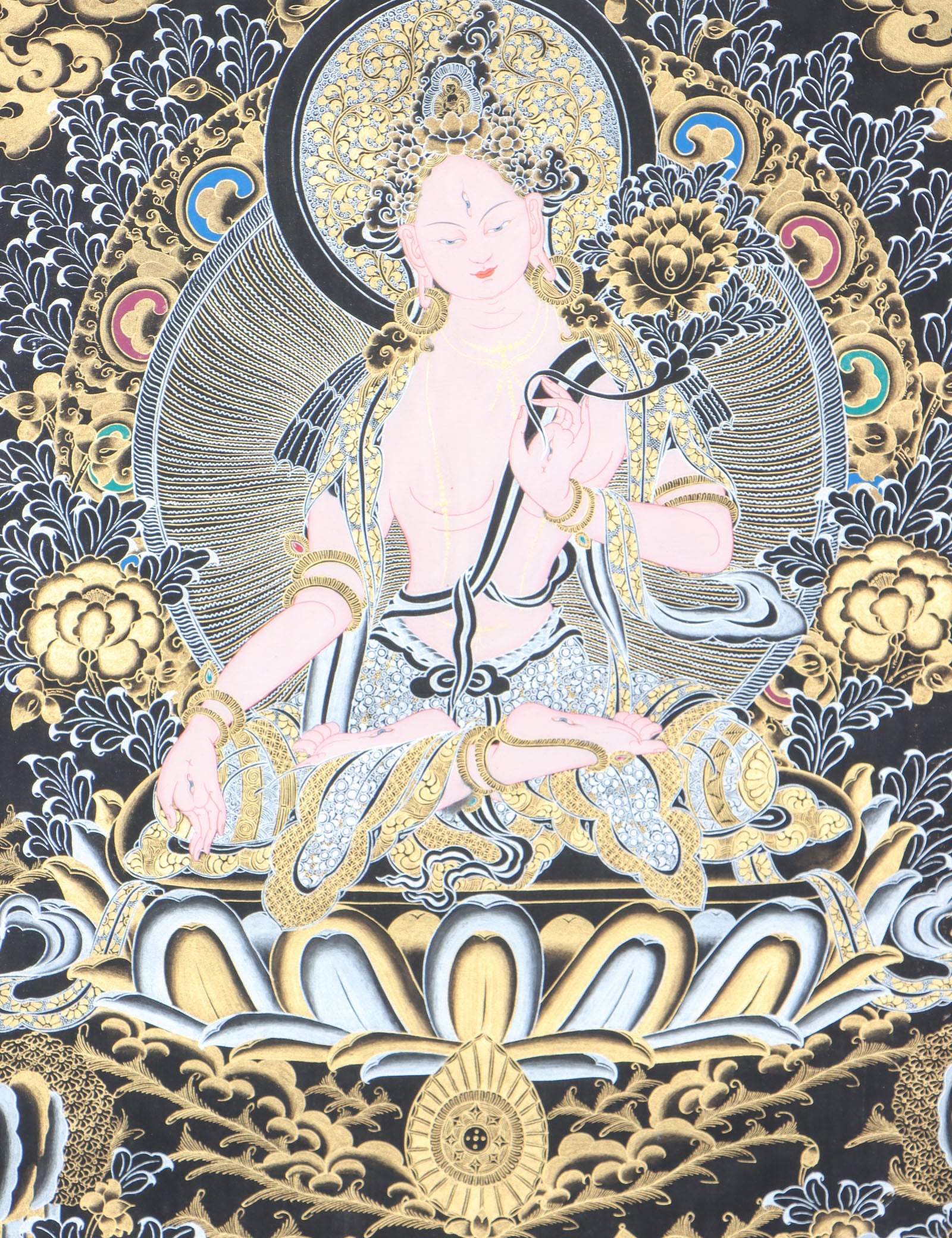 White Tara Thangka for guidance and blessings for long life.