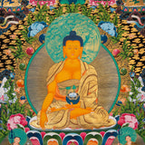 Shakyamuni Buddha Thangka - Sacred Tibetan Painting