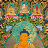 Shakyamuni Buddha Thangka - Sacred Tibetan Painting
