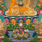 Shakyamuni Buddha Thangka - Sacred Tibetan Painting 