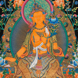 Maitreya Buddha Thangka - Sacred Handpainted Art