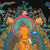 Maitreya Buddha Thangka - Sacred Handpainted Art