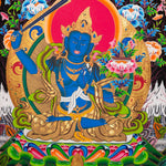 Five Manjushri Thangka Painting - Tibetan Sacred Art