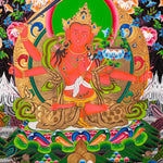 Five Manjushri Thangka Painting - Tibetan Sacred Art