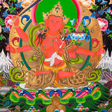 Five Manjushri Thangka Painting - Tibetan Sacred Art