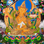 Five Manjushri Thangka Painting - Tibetan Sacred Art