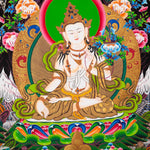 Five Manjushri Thangka Painting - Tibetan Sacred Art