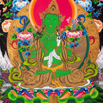 Five Manjushri Thangka Painting - Tibetan Sacred Art