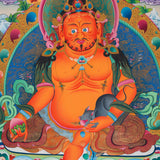 Pancha Jambhala Thangka - Handpainted Tibetan Art