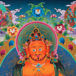 Pancha Jambhala Thangka - Handpainted Tibetan Art