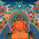 Pancha Jambhala Thangka - Handpainted Tibetan Art