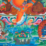Pancha Jambhala Thangka - Handpainted Tibetan Art