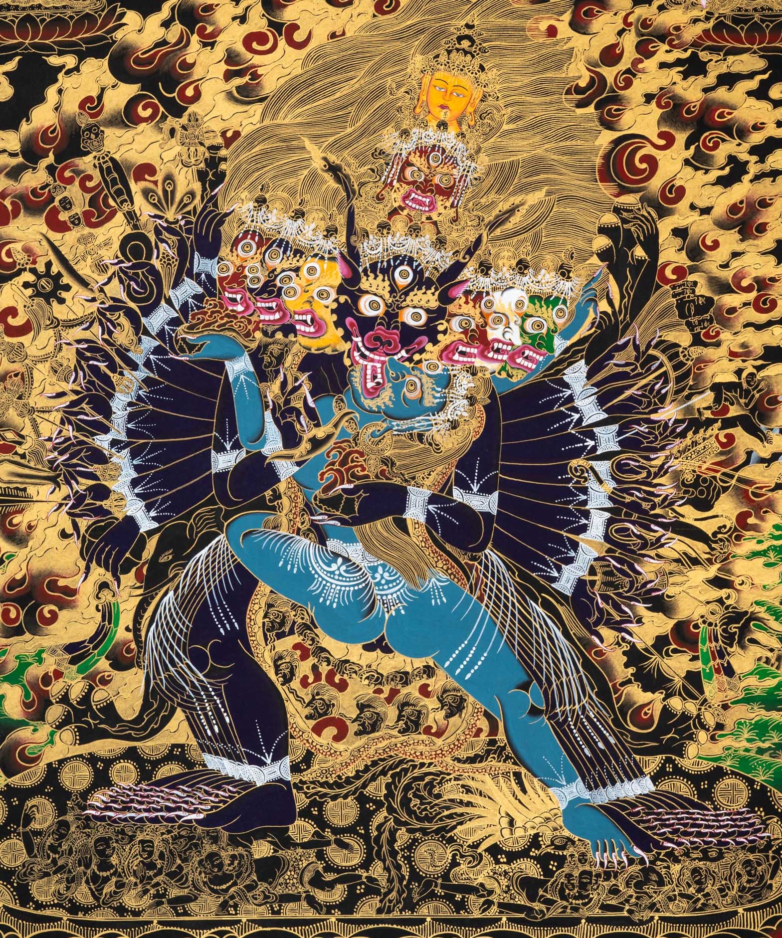 Yamantaka Shakti Thangka – Destroyer of Death