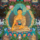 Shakyamuni Buddha Thangka - Tibetan Painting 