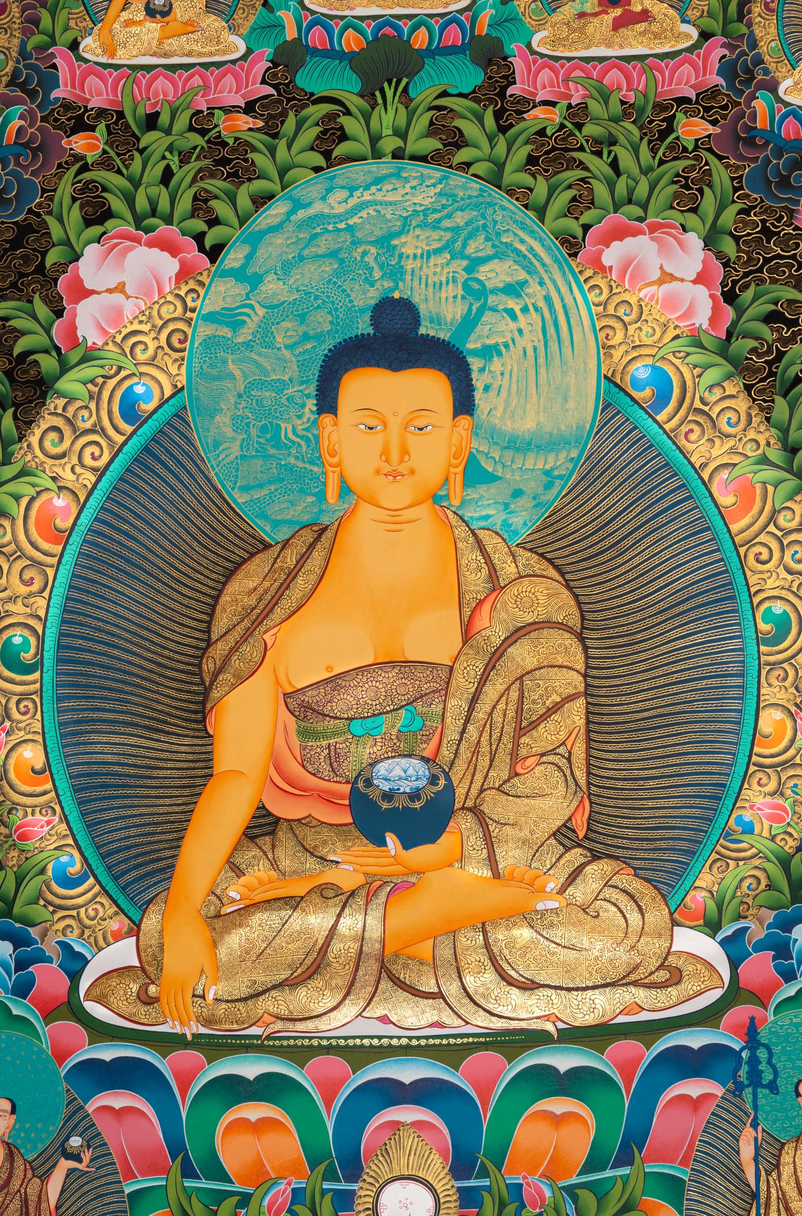 Shakyamuni Buddha Thangka - Tibetan Painting 