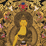 Life of Siddhartha Gautama Thangka - Buddha