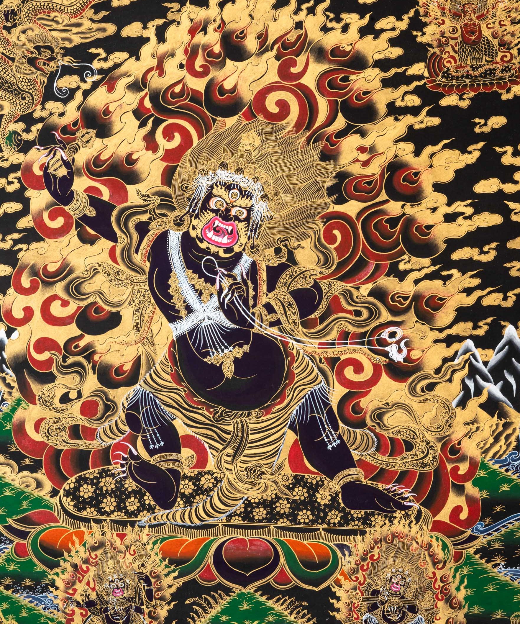 Vajrapani Thangka Painting - Tibetan Meditation Art
