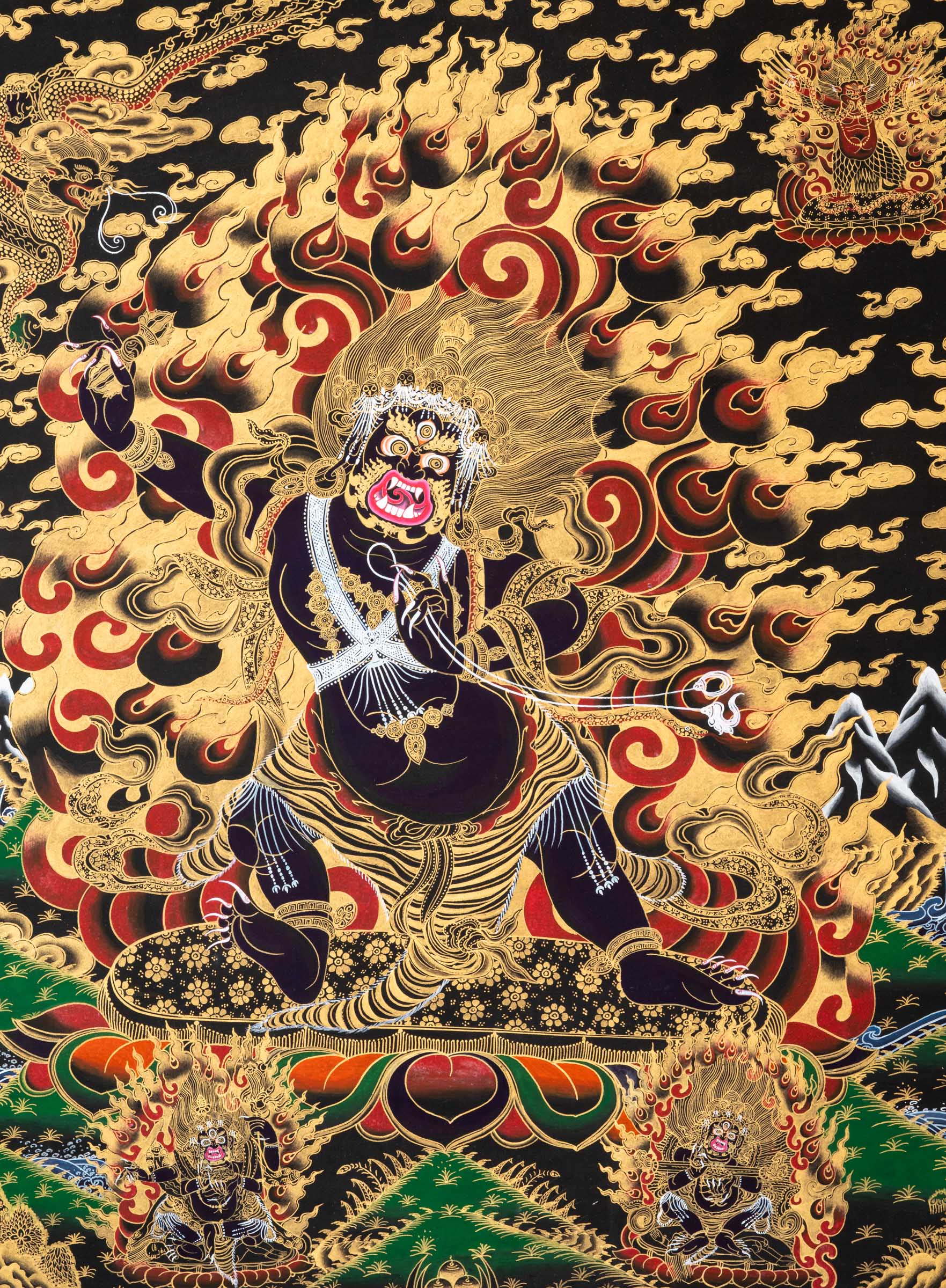 Vajrapani Thangka Painting - Tibetan Meditation Art