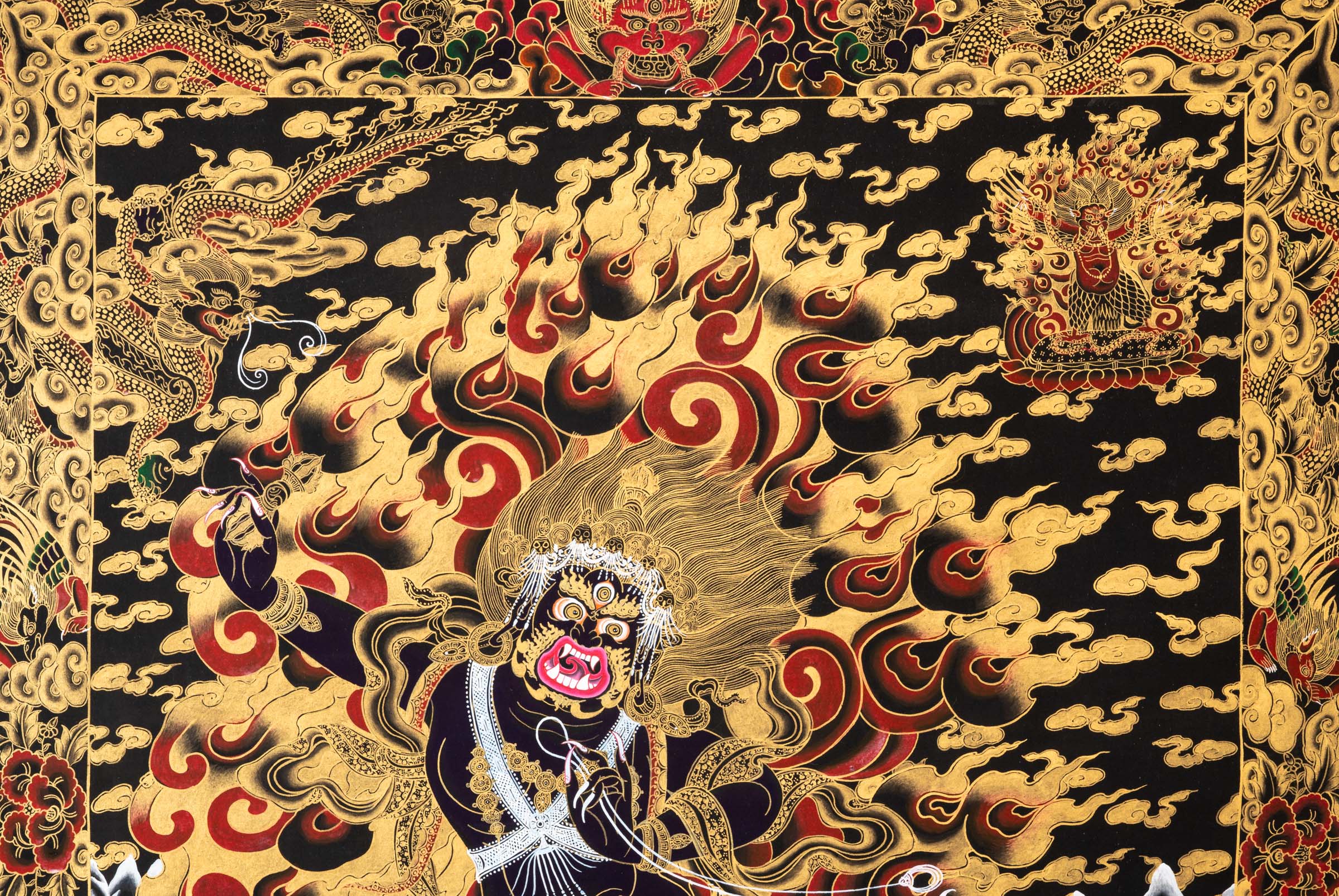 Vajrapani Thangka Painting - Tibetan Meditation Art
