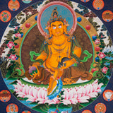 Zambala Thangka Painting - Handpainted Tibetan Art