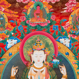Chenrezig Thangka Painting - Tibetan Art