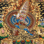 Wrathful Protector Heruka Thangka - Tibetan Painting 