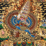 Wrathful Protector Heruka Thangka - Tibetan Painting 