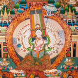 Ushnisha Sitatapatra (Dukkar) Thangka - Tibetan Painting