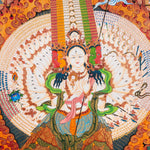Ushnisha Sitatapatra (Dukkar) Thangka - Tibetan Painting