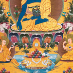 Medicine Buddha (Bhaisajyaguru) Thangka - Handpainted Art