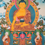 Shakyamuni Buddha Thangka - Sacred Tibetan Art