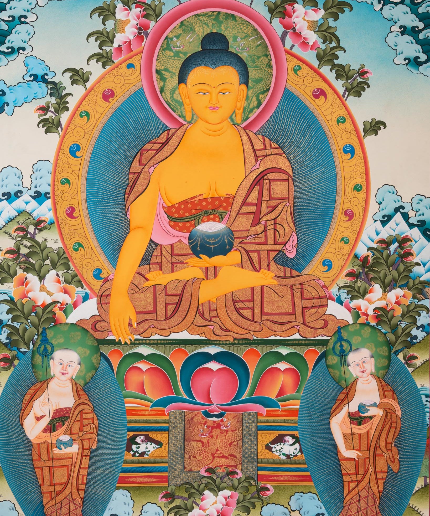 Shakyamuni Buddha Thangka - Sacred Tibetan Art