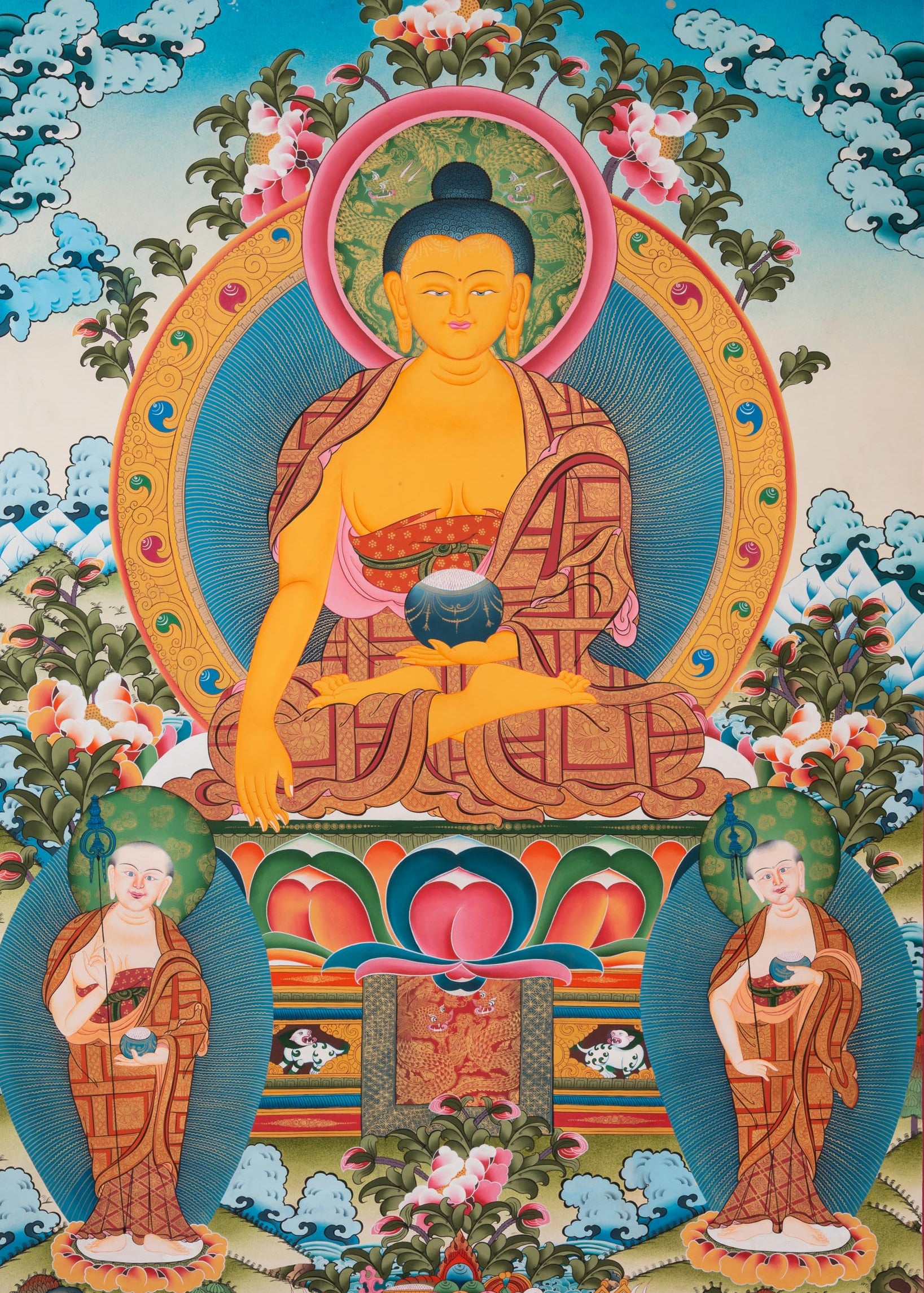 Shakyamuni Buddha Thangka - Sacred Tibetan Art