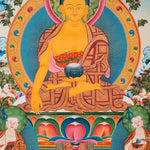 Shakyamuni Buddha Thangka - Sacred Tibetan Art