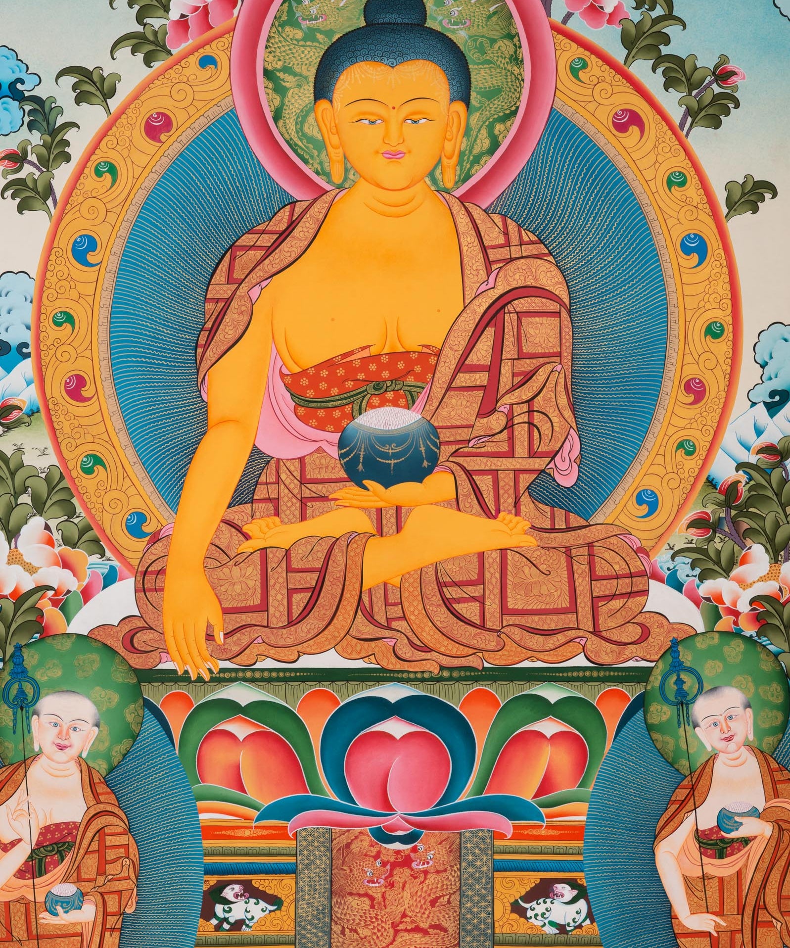 Shakyamuni Buddha Thangka - Sacred Tibetan Art
