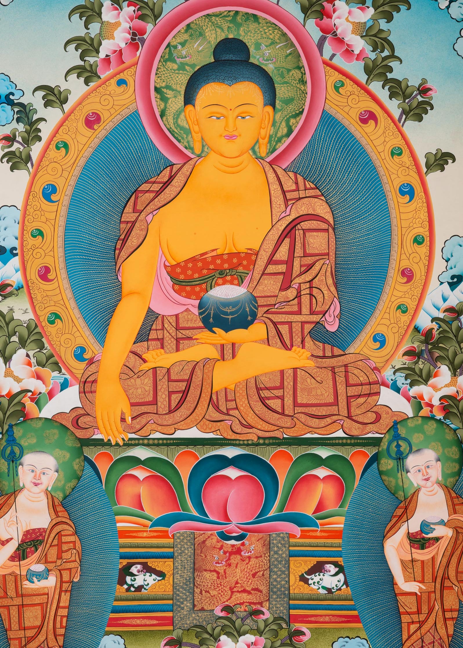 Shakyamuni Buddha Thangka - Sacred Tibetan Art