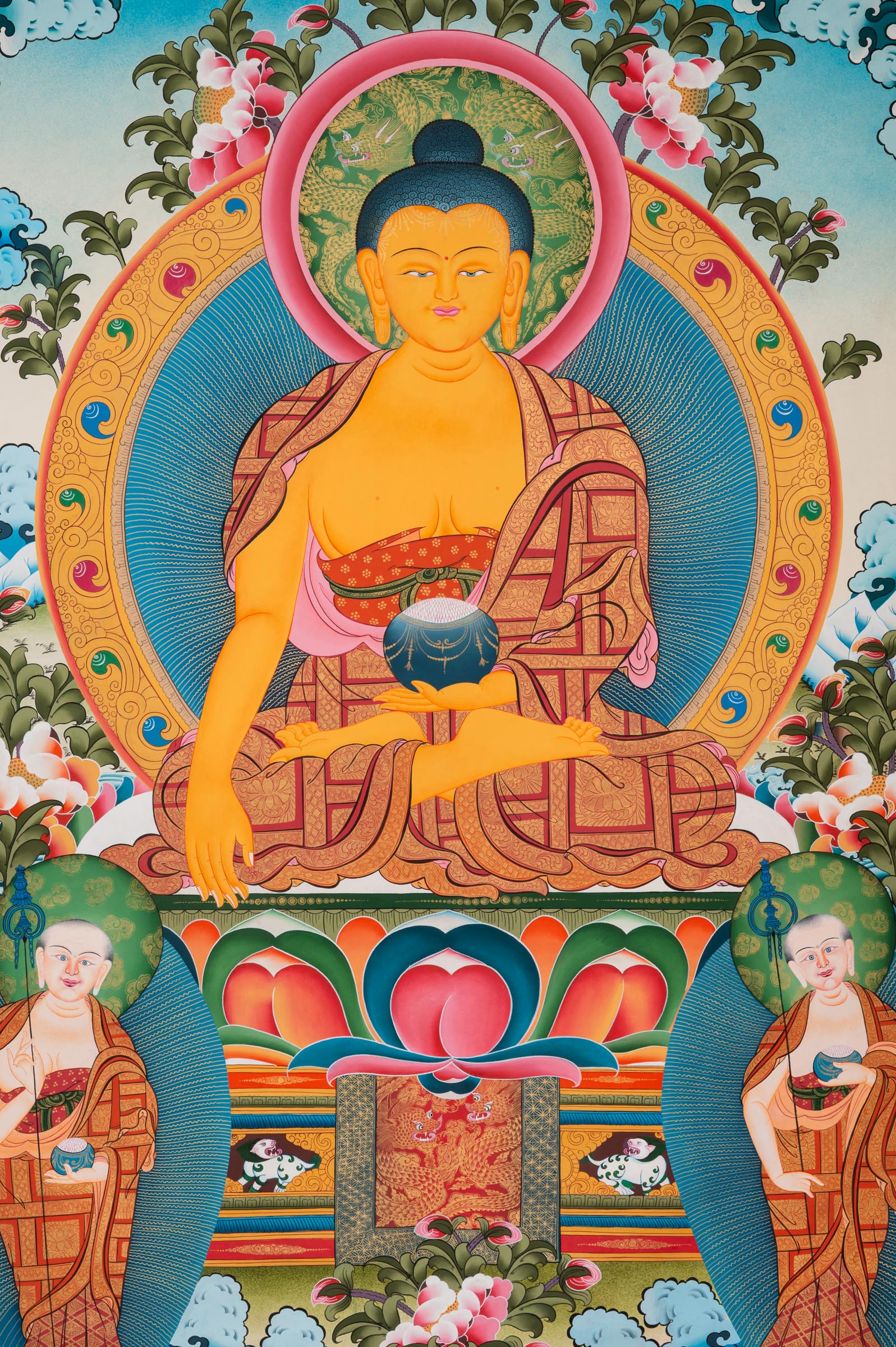 Shakyamuni Buddha Thangka - Sacred Tibetan Art