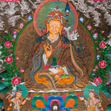 Guru Rinpoche Thangka Painting - Sacred Tibetan Art