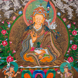 Guru Rinpoche Thangka Painting - Sacred Tibetan Art