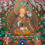 Guru Rinpoche Thangka Painting - Sacred Tibetan Art