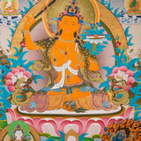 Hand-Painted Manjushri Thangka - Sacred Tibetan Art